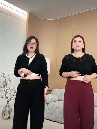 MPG JIEJIE【安可拉红】25秋款时尚弹力百搭宽松休闲裤#时尚休闲裤#精致优雅 #面料柔软舒适 #洋气百搭