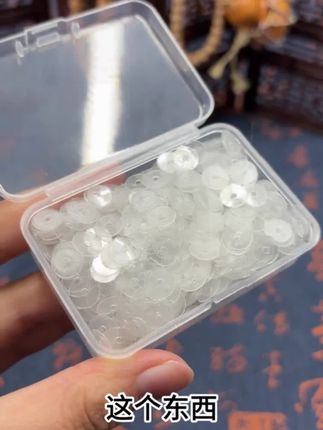 全透明硅胶隔片超薄文玩手串水晶手链垫片珍珠塑料隔珠隔垫配件#文玩隔片 #硅胶隔片 #手串配件 #水晶手链隔片 #珍珠隔珠