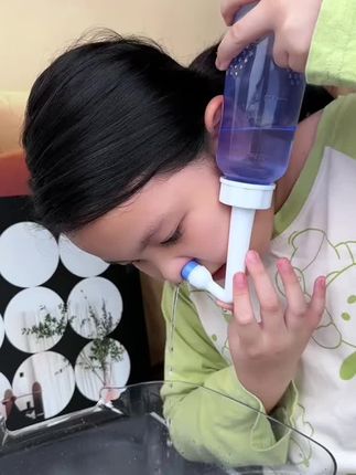 洗鼻器家用鼻腔冲洗器儿童成人专用盐水通洗鼻子壶手动鼻部清洗器#吸鼻器 #好物推荐🔥 #洗鼻器