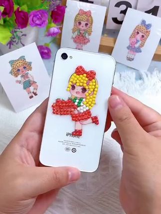 给小朋友安排的#儿童钻石画手工,各种小朋友喜欢的卡通图案,安安静静玩好久,点一点就是一幅精美的小贴画,很锻炼孩子的专注力、耐心。#儿童贴画 #培养专注力 #儿童手工贴画#手工diy