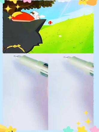 灰太狼简笔画~#简笔画 #绘画 #手绘 #动画 ##日常瞎画