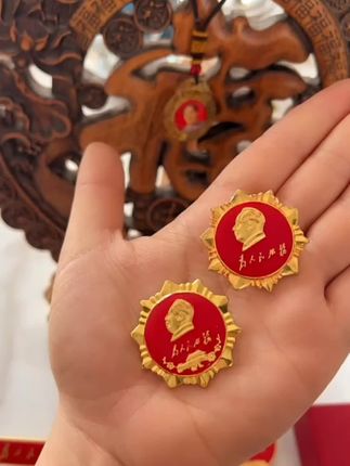 #为人民服务 #胸针 #徽章