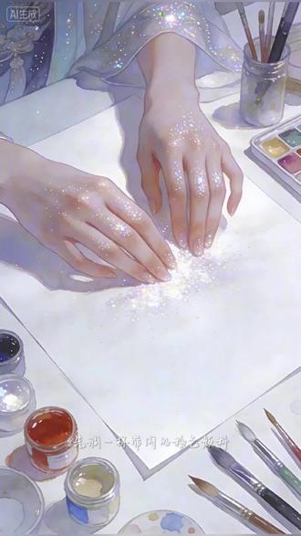 手工的温度,独一无二的艺术。 #画九尾狐 #画画