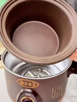 养生紫砂电砂锅,煲汤锅家用小炖盅电炖锅熬煮粥神器陶瓷沙锅全自动#电砂锅