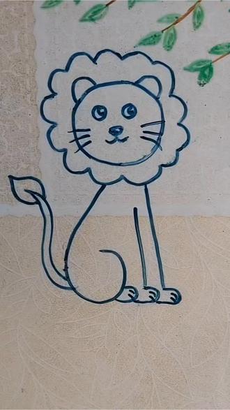 用数字611画狮子,非常简单,狮子简笔画!#简笔画 #可爱简笔画#儿童简笔画#简笔画教程#画画教程