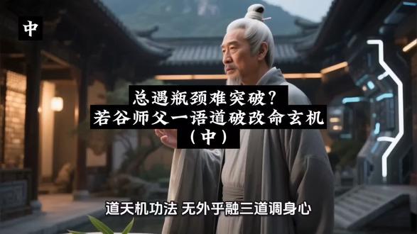 总遇瓶颈难突破?若谷师父一语道破改命玄机(中)道天机盗天机
