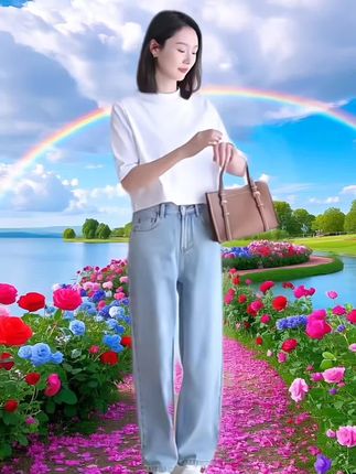 #五分袖#半袖#白色短袖#上衣女夏#简约大气