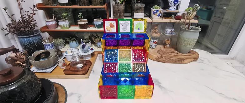 投篮教程来喽 #创意玩法 #磁力片教程 #亲子陪伴 #益智早教 #上热门抖音小助手