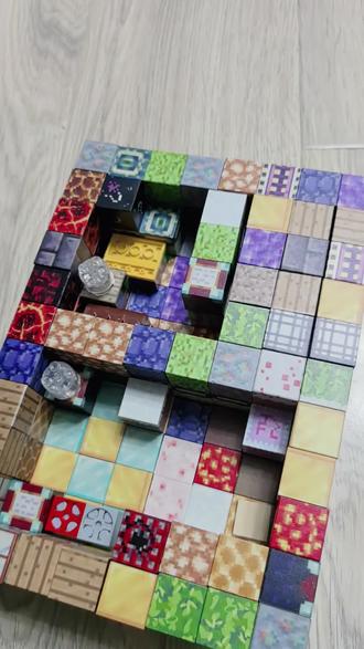 我的世界磁力魔方200块拼成的房子🏠#玩具 #小朋友玩具 #魔方 #乐高 #拼图玩具