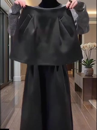 格洛森秋冬新款加厚款高级感休闲毛呢短裙梨形身材高腰显瘦半身裙#半身裙 #休闲短裙 #梨形身材穿搭