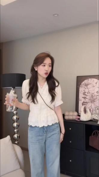 夏季新款九分微喇牛仔裤女绣花弹力修身显瘦弹力薄款裤子9908#夏季穿搭 #显高显瘦显腿长 #修身显瘦