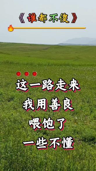 这一路走来我用善良喂饱了一些不懂感恩的人