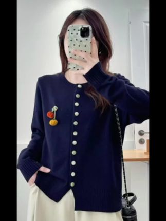 #针织衫 #秋冬穿搭 #微胖大码女装开衫针织毛衣上衣