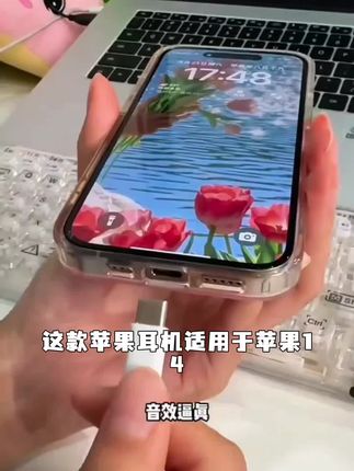 适用苹果耳机14/13/12/11pro有线控带麦iPhone6/xrs/7/8p通话耳塞