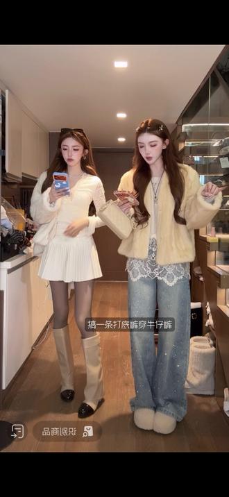 【比例钻牛】高含棉双洗水立体水钻阔腿牛仔裤显瘦直筒裤子#韩系穿搭 #过年穿什么 #约会穿搭 #牛仔裤 #牛仔裤搭配