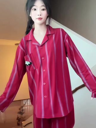 红色结婚礼物,纯棉睡衣#备婚好物#红色睡衣 #喜庆用品 #睡衣#本命年