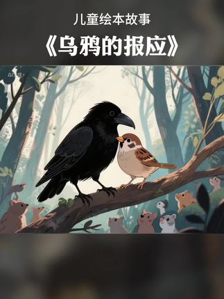 《乌鸦的报应》 #睡前故事 #儿童绘本 #幼儿绘本 #儿童睡前故事 #绘本推荐
