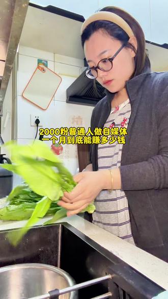 2000粉丝的普通人做自媒体,一个月能赚多少钱#自媒体 #赚钱 #记录真实生活 #vlog日常 @DOU+小助手