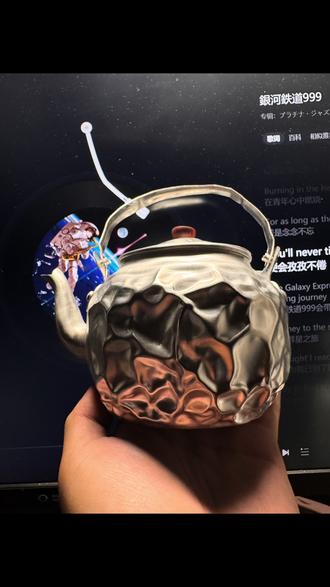 苦涩本非我真意,历经鼎沸显甘香 #壶 #手锤壶 #铝壶改造