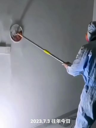 9寸圆盘万向打磨砂架可用圆形自粘式砂纸架可伸缩吊顶墙面打磨机#打磨腻子 #油漆工 #高性能实用工具