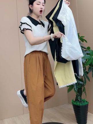 #洋气减龄 #休闲百搭 #九分裤 #夏季新款 #谁穿谁好看