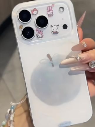 创意蝴蝶结适用iphone16大孔手机壳15保护套14pro手链13透明#宝藏好物打卡 #强烈推荐