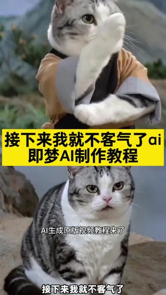 接下来我就不客气了原版制作教程来 接下来我就不客气了ai特效 那我就不客气了 猫咪大战ai生 接下来我就不客气了ai特效 接下来我就不客气了ai教程 有枪不用武功怎么成了一代宗 #AI分身戏精大赛 #我的AI分身杀疯了 #接下来我就不客气了 #接下来我就不客气了ai生成 #即梦seedance