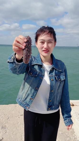 蓝海珍岛-您试试我们家的大海参,真不错!