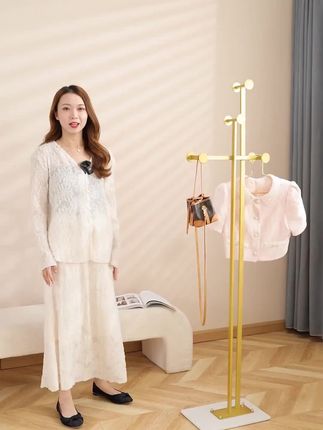 轻奢简易落地卧室衣帽架挂包架家用客厅立式衣服架酒店挂衣架 #挂衣架