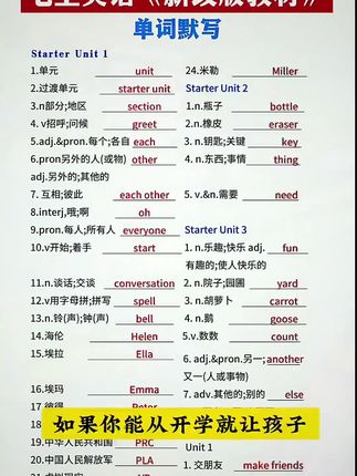 #初中生#英语单词的储备量是学好英语的基础每天坚持练习这本初中英语默写100,同步课本单词、短语、句子#初中英语#单词默写本