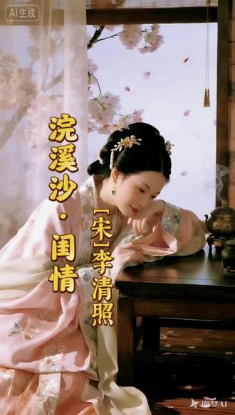 《浣溪沙·闺情》中,李清照笔下的少女形象跃然纸上。少女精心梳妆后,发髻松散,带着几分娇俏与慵懒,靠在熏笼旁,熏笼里的香雾袅袅升腾。此时窗外春意盎然,可少女的心思却飘向了远方。她拿起绣着鸳鸯的锦帕,在上面题下饱含深情的诗句,寄托着自己的相思。但她又有些忐忑,害怕自己的这份心意不能被对方理解。这种既期待又担忧的复杂情感,被李清照用细腻的笔触描绘得栩栩如生,让我们看到了少女在闺中的情思和心事。
#古诗词 #唐诗三百首 #古诗打卡