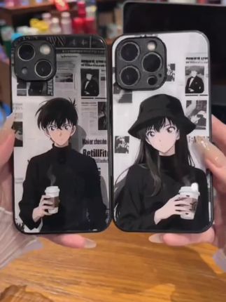 名侦探柯南适用于苹果15vivo华为oppo小米iPhone16电镀玻璃手机壳#苹果15promax手机壳 #创建手机壳 #高级感手机壳 #这个手机壳真的长在我心巴上了 #好物推荐🔥