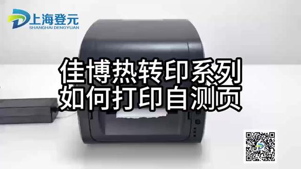 佳博热转印系列如何打印自测页