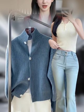 #春秋穿搭 #高级感穿搭 #针织开衫 #慵懒风穿搭 #通勤搭配