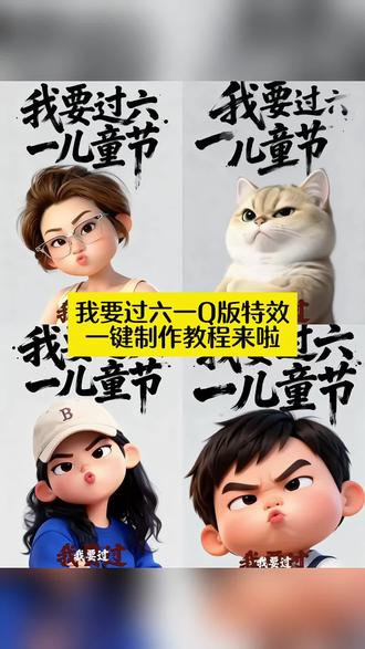 AI我要过六一 Q版特效一键制作教程来啦#剪映 #我要过六一 #我不管我要过六一 #六一儿童节 #六一儿童节表情包 六一儿童节ai 我要过六一搞笑视频 我要过六一女版 我要过六一ai特效 我要过六一模板 六一创意庆祝 过六一的文案成年人 我要过六一搞笑视频ai 六一模板一键生成 六一搞笑段子