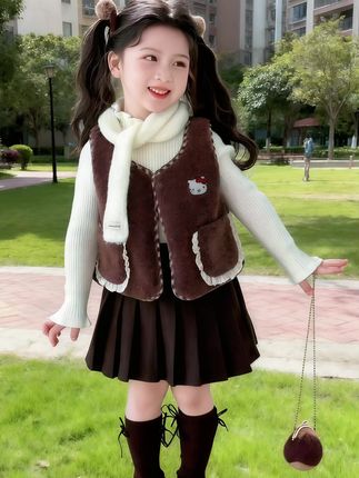 萌趣马甲,呵护宝宝温暖过秋冬#甜美穿搭 #生女儿就是用来打扮的 #高品质童装 #春秋穿搭 #潮童必备