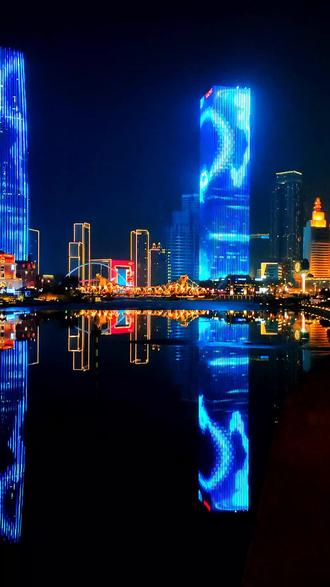 #原创丁小弟#城市浪漫地标打卡 #天津灯光秀