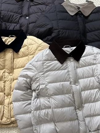 【米可家】撞色领口90白鸭绒安心绒翻领羽绒服外套8526#每日穿搭look #保暖穿搭 #外套 #女装穿搭 #羽绒服穿搭