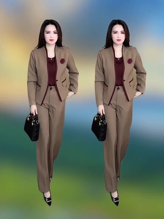 时尚洋气套装#面料柔软舒适 #无限回购的宝藏单品 #时尚洋气套装 #套装穿搭 @巨量千川