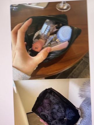 特别适合放在大包里收纳小零碎的网纱小包!kitty 图案很可爱,网纱得材质找什么都一目了然的!#收纳包#化妆包