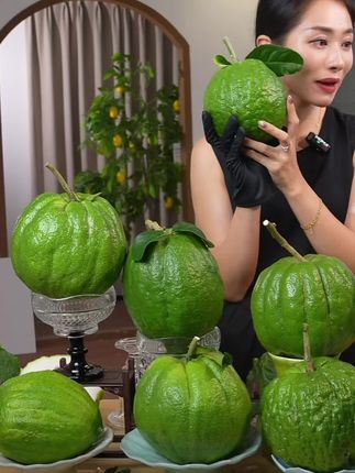 云南香橼果绿果摆件清供礼佛盘完居家摆件--陈六H#好物推荐🔥