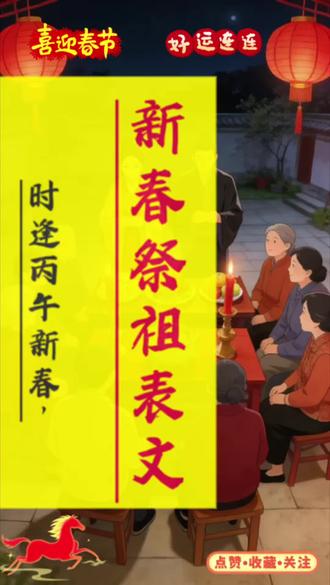 新春祭祖表文#传统文化#家族祠堂#春节#风俗文化#祭祖