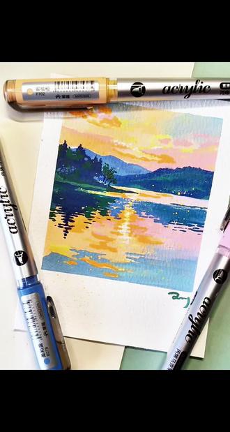 丙烯马克笔 | 夕阳湖光 晕染(绘画过程)
#丙烯马克笔 #丙烯马克笔绘画 #风景画 #绘画过程分享 #青年创作者成长计划
