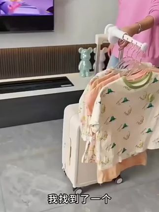 便携式衣架加厚耐用多功能可伸缩折叠便携出差旅行宿舍窗户晒衣架#好物分享 #晒衣架