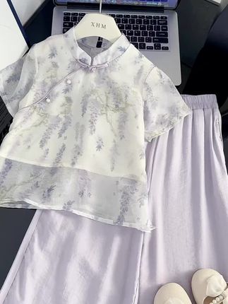 #女童穿搭 #女童套装#国风套装#休闲套装#夏季穿搭