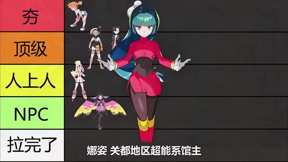 宝可梦美女馆主从夯到拉排名#神奇宝贝 #口袋妖怪 #精灵宝可梦#宝可梦za