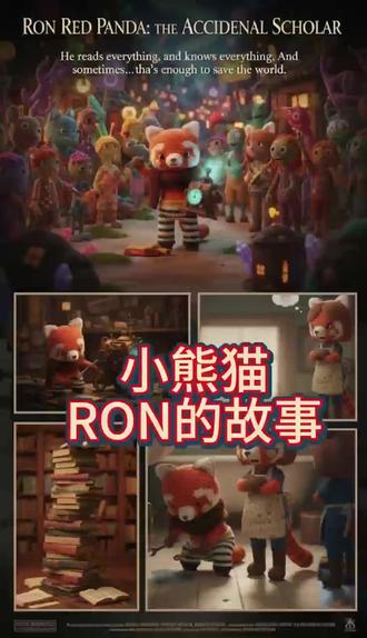 #钩织小物件简单款 十八彩钩织作品-小熊猫“RON”#手工 #钩织 #小熊猫 #小熊猫不是小浣熊