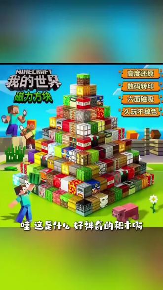 我的世界2.0cm磁力方块磁铁磁吸积木迷你儿童礼物益智拼装玩具#实用技巧 #罗翔普法 #烧脑挑战 #解谜游戏