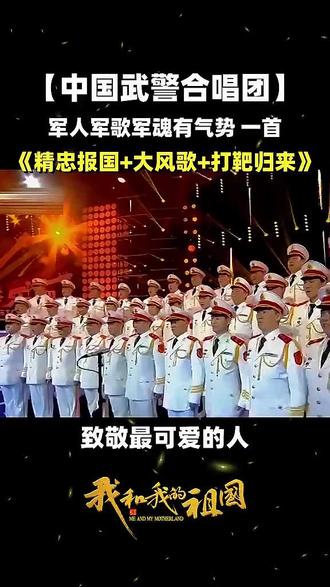 【中国武警合唱团】军人军歌军魂有气势 一首《精忠报国》《大风歌》《打靶归来》听得人热血沸腾!致敬最可爱的人 #经典老歌#经典金曲#热门歌曲
