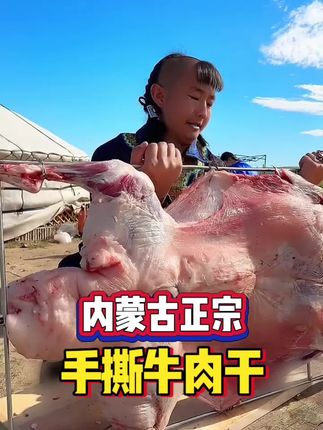 #内蒙古美食 #风干牛肉干 #草原美食 #手撕牛肉干 #乡村味道
